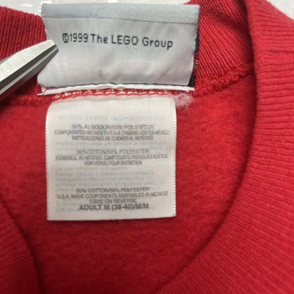 Vintage 90’s Legoland California Crewneck Sweatshirt Red Size Medium - Picture 3 of 6